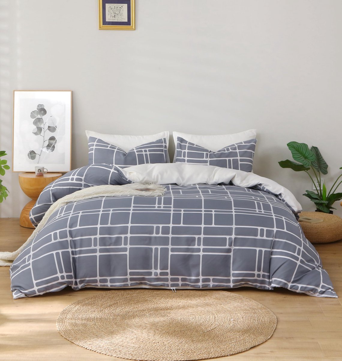 Dekbedovertrekset eenpersoons - Premium geborsteld microvezel - Omkeerbaar - Hypoallergeen en ultrasoft - ShopVlot