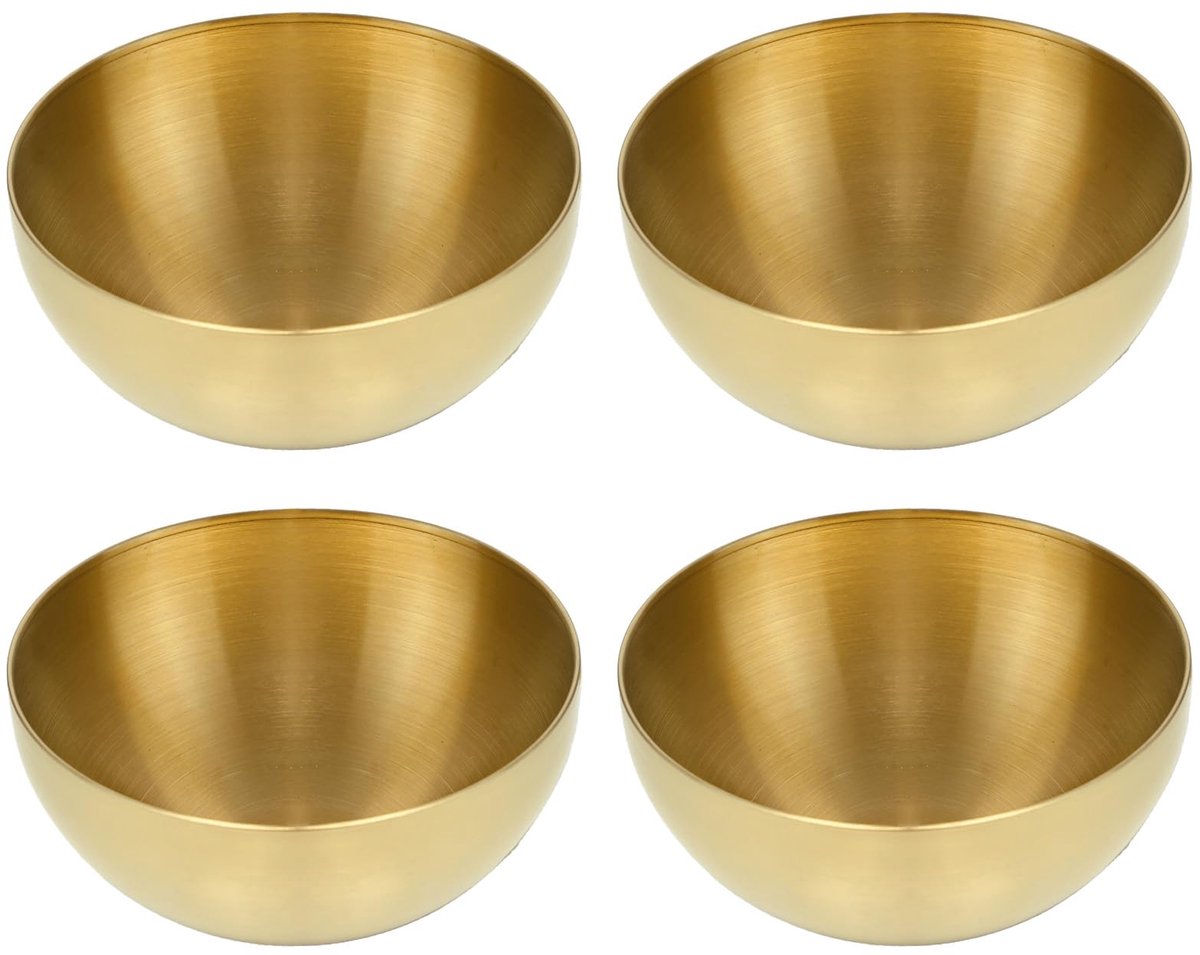 Mengkom 15 cm - Roestvrijstaal - Gouden slakom - Perfect voor soep en ramen - ShopVlot
