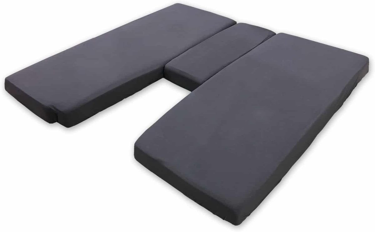 Fitted sheets 3-delige bed - Jersey katoen - Perfecte pasvorm - Ideaal voor camper en caravan - ShopVlot