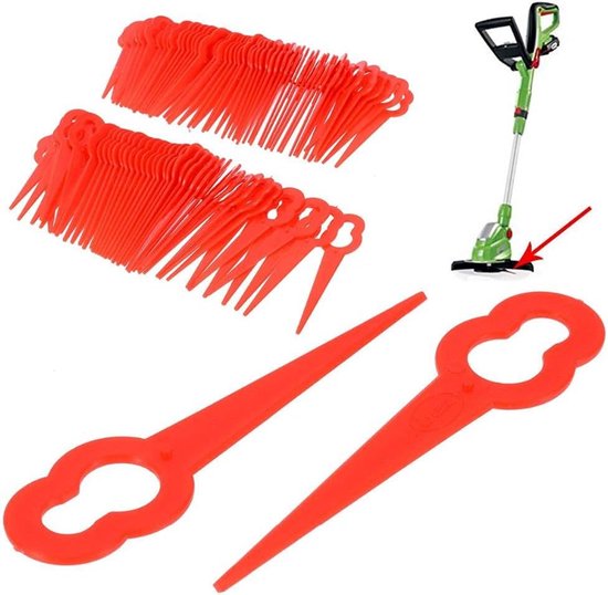 Plastic Grasmaaier Mesjes - Vervangende Mesjes - Tuin Onderhouden - Eenvoudige Installatie - 40 stuks - Rood — afbeelding 3