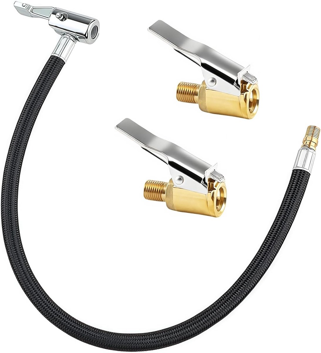 Tire Valve Plug Set 2pcs - 8mm aansluiting - 40cm verlengslang - ideaal voor autovullen - ShopVlot
