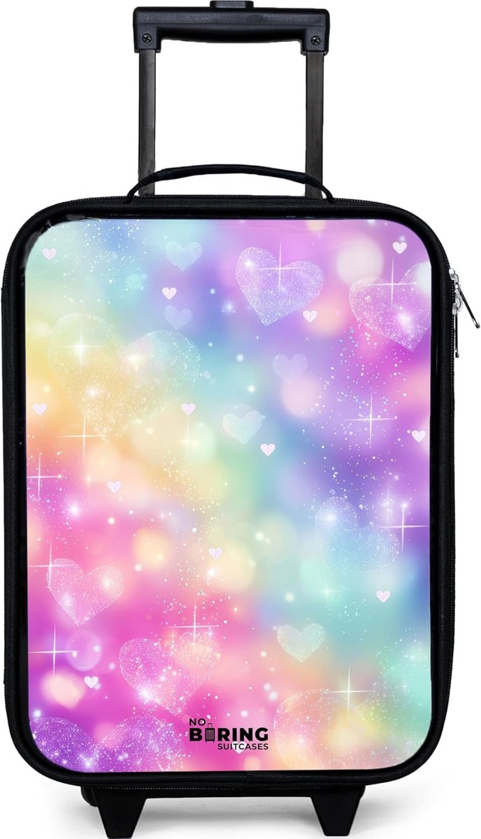 Kinderkoffer Compact 48x31x19 cm - Lichtgewicht - Regenboog - Ideaal voor reizen - ShopVlot