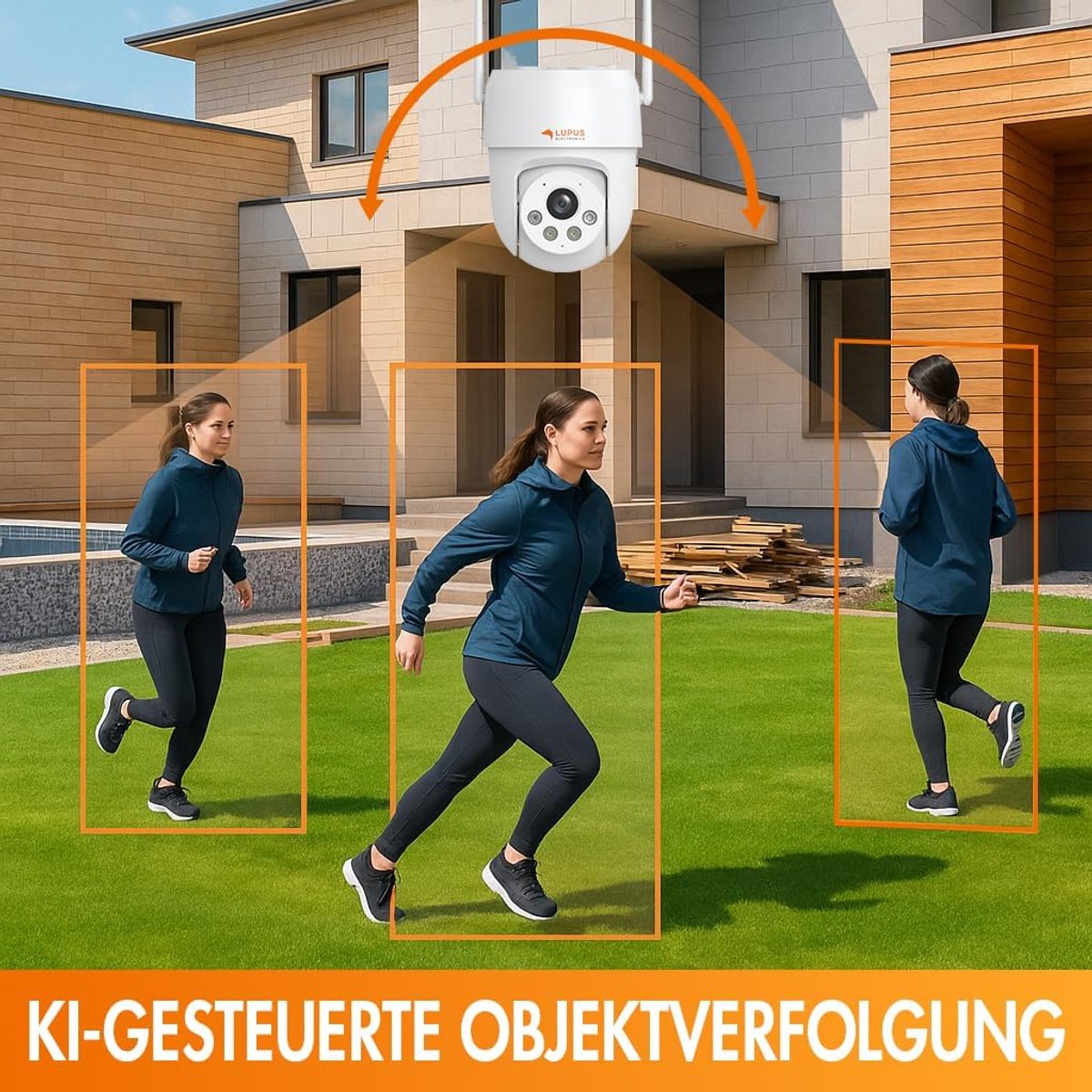 Alarmcamera met AI Object Tracking - WiFi 6 - Spreekfunctie - Actieve beveiliging - ShopVlot