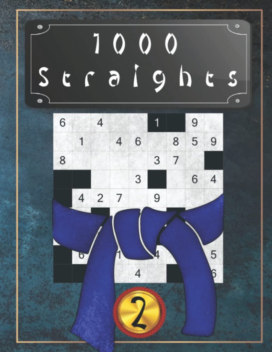 Japanse puzzels - 1000 Straights Vol. 2 - niveau moeilijk - uitdagende hersentraining - ShopVlot