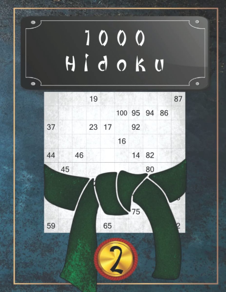 Hidoku puzzels 1000 - gemiddeld niveau - hersentraining - uitdagende puzzelervaring - ShopVlot