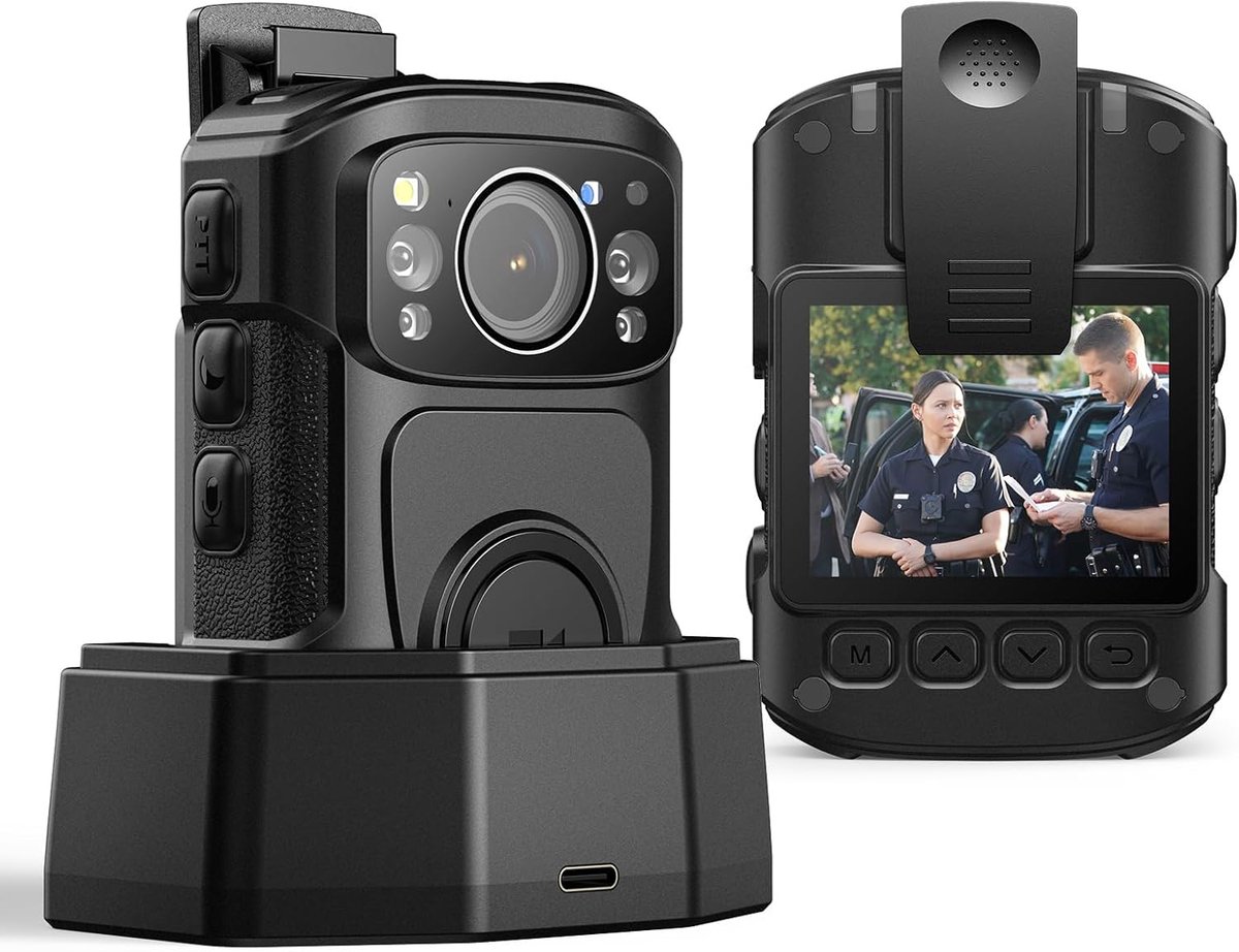 Bodycamera 4K - 128GB - Waterdicht IP68 - 11 uur opname met nachtzicht - ShopVlot