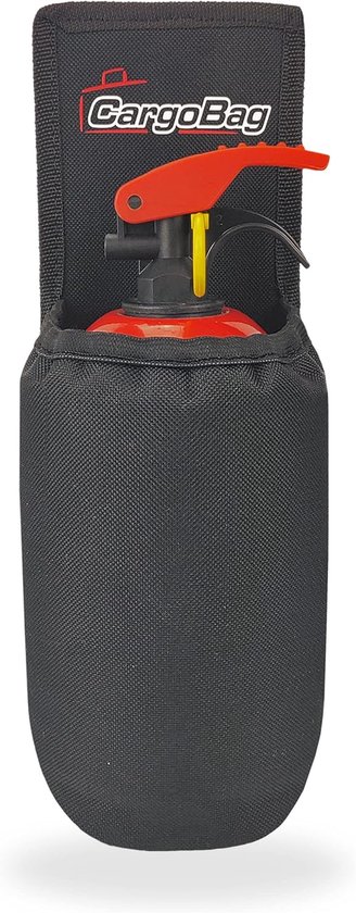SnelShoppen - Universele Auto Brandblusser Houder - Organizer voor Brandveiligheid - Makkelijk te Monteren - Cordura - Hoogte 29 cm - Breedte 10,5 cm