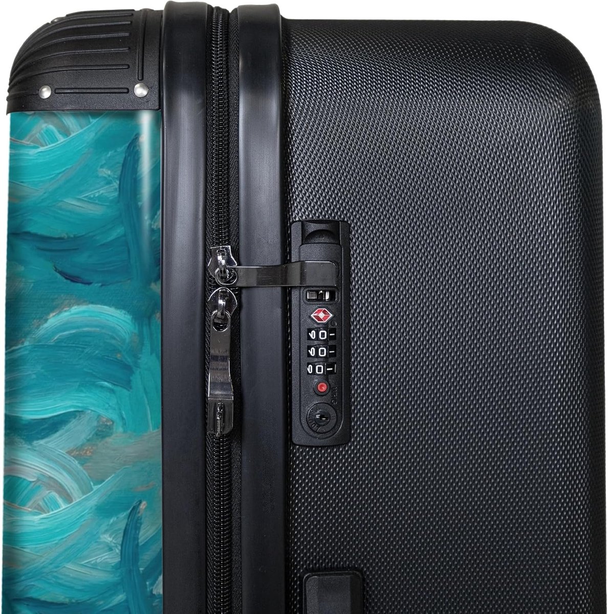 SnelShoppen - Grote Koffer XL 77x51.5x28 cm Lichtgewicht Reistas met 4 Wielen Harde Reiskoffer - Ruim 98 Liter - Blauw - Perfect voor Vakanties en Lan