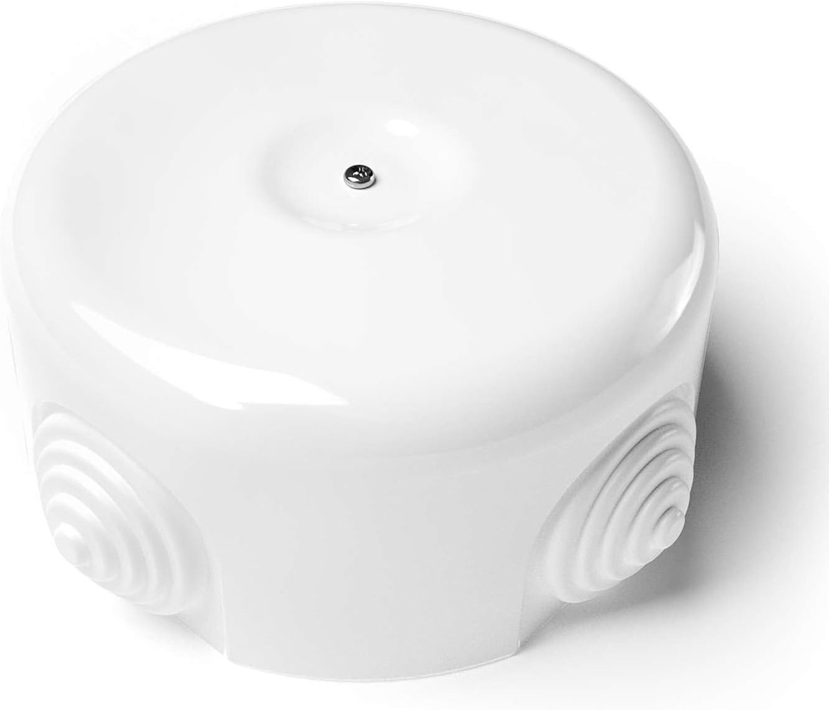 Junction box large - decoratieve porseleinen uitvoering - wit - geschikt voor meerdere lampen - ShopVlot
