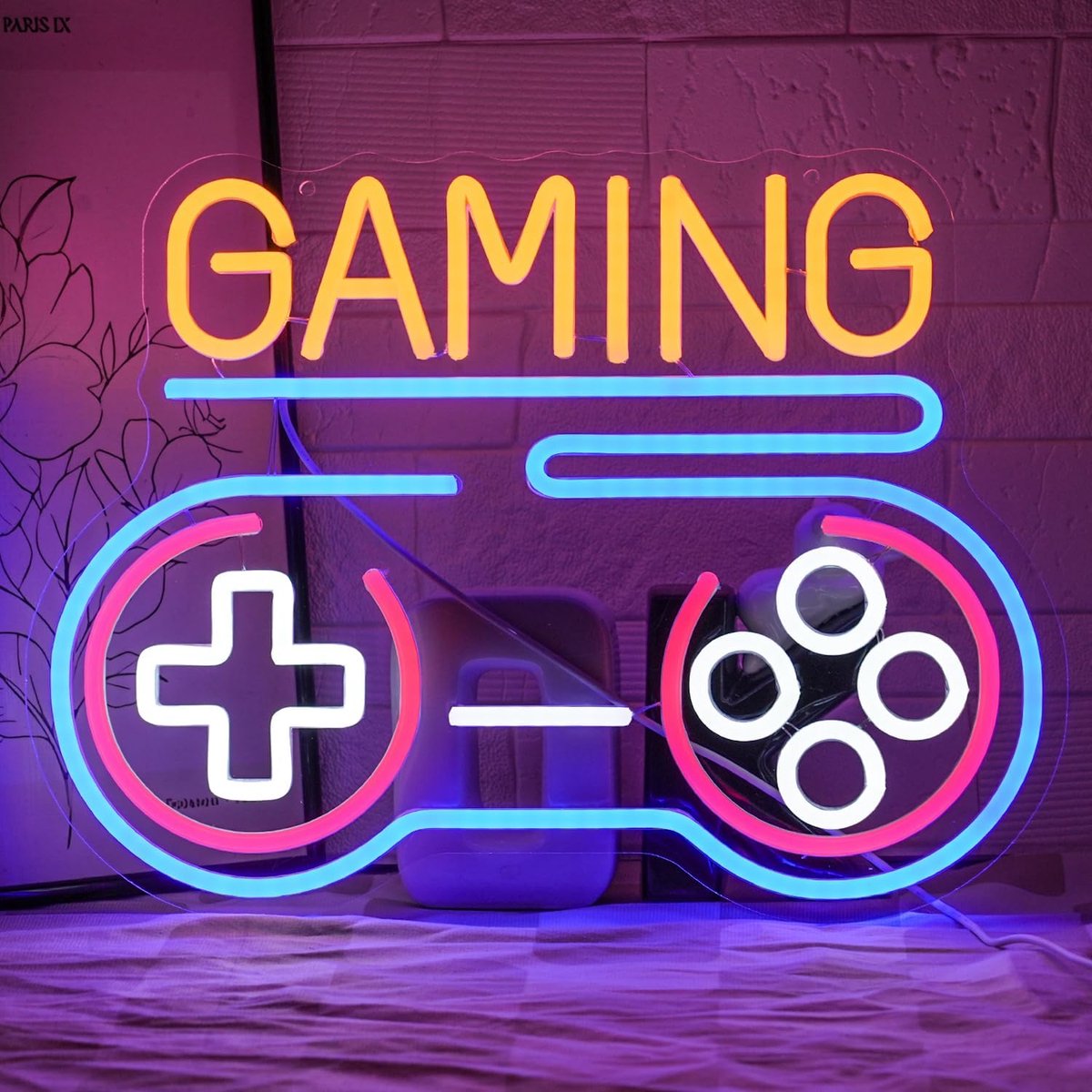 Gaming Neon Sign - Wanddecoratie - Kleurrijk ontwerp - Creëer de perfecte gaming sfeer - ShopVlot