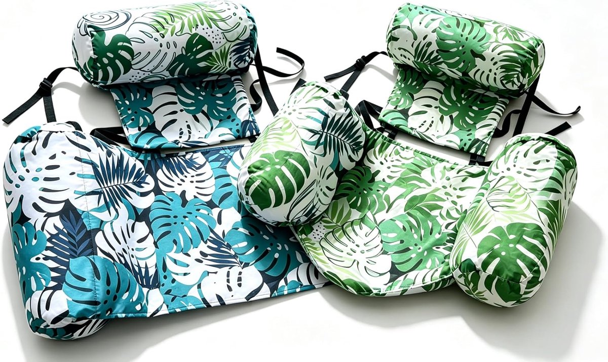 Opblaasbare zwembad hangmat loungers - set van 2 - voor volwassenen en kinderen - ideaal voor ontspanning in het water - ShopVlot
