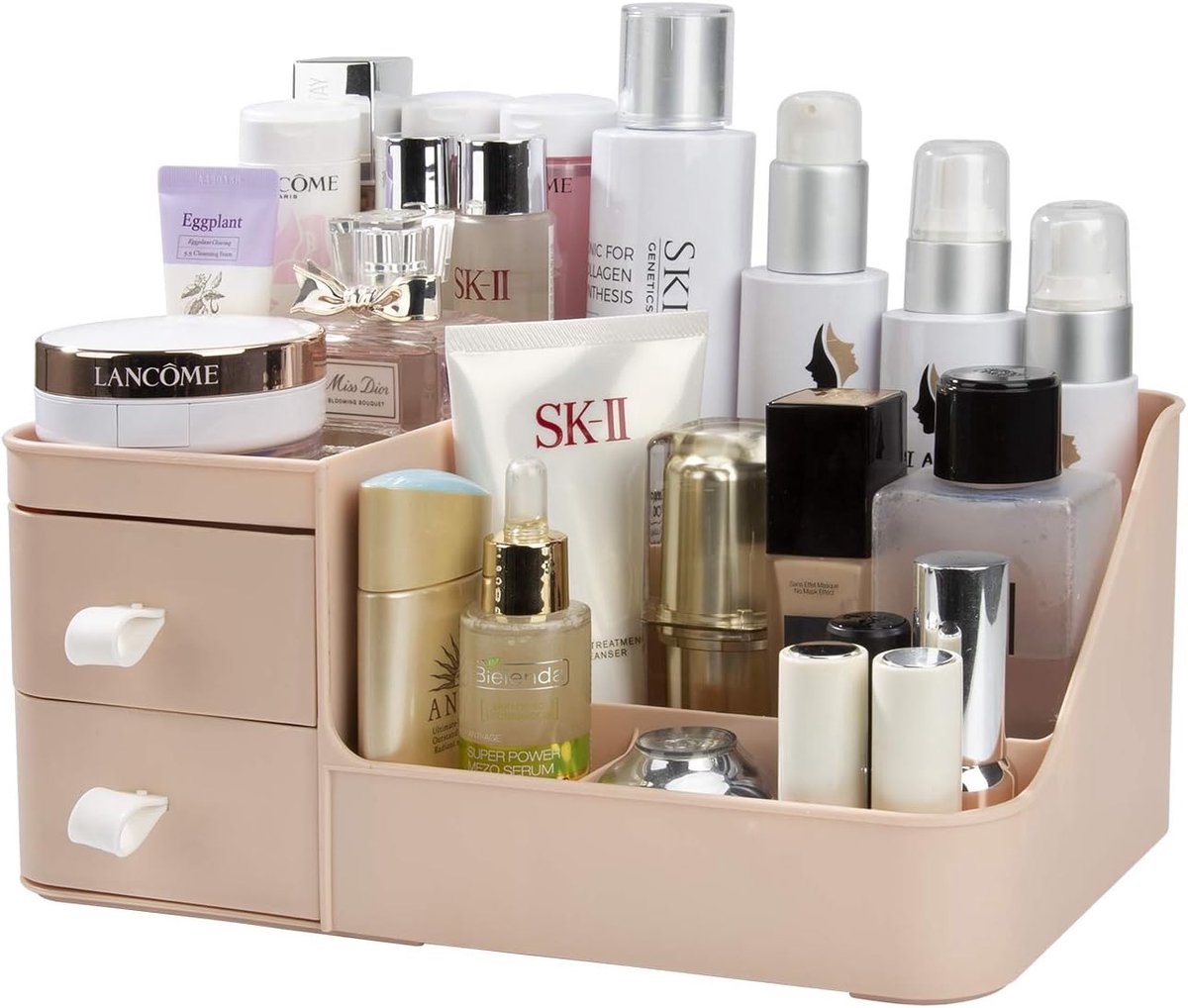 Makeup organiser met 3 lades - compacte cosmetica opbergbak - voor badkamer en make-up tafel - ShopVlot