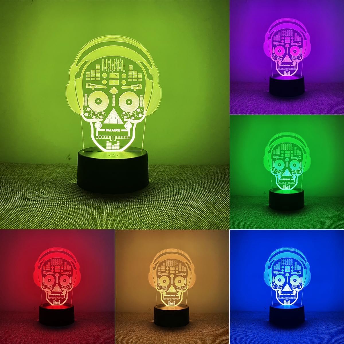 Kinderlamp 3D Effect - 7 Kleuren Dimbaar - Uniek Cadeau voor Jongens en Meisjes - Sfeervolle Kamerdecoratie - ShopVlot