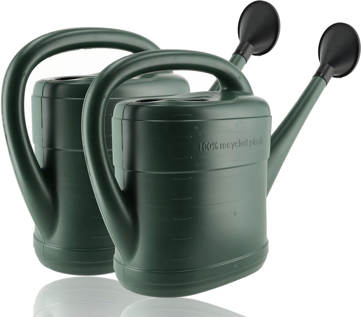 Gieter 10 Liter - Groene Kunststof - Set van 2 - Ideaal voor grote planten - SnelShoppen