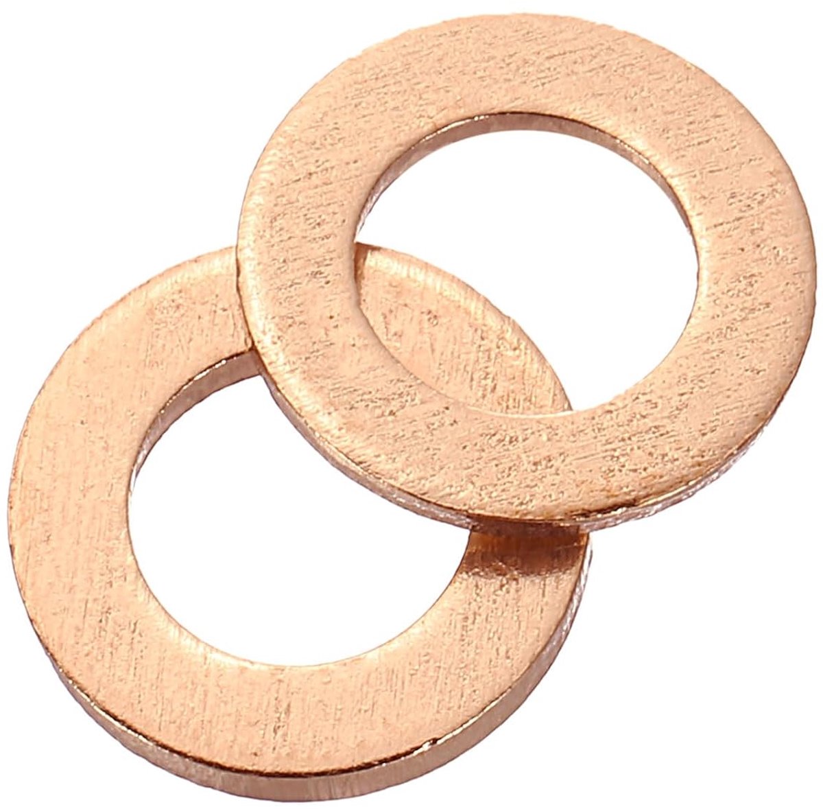 M5 sluitring, 36 stuks koperen ringen, sluitringen, 9 mm OD, 1 mm dik, metalen afdichtring, sluitring voor schroeven, bouten, moeren