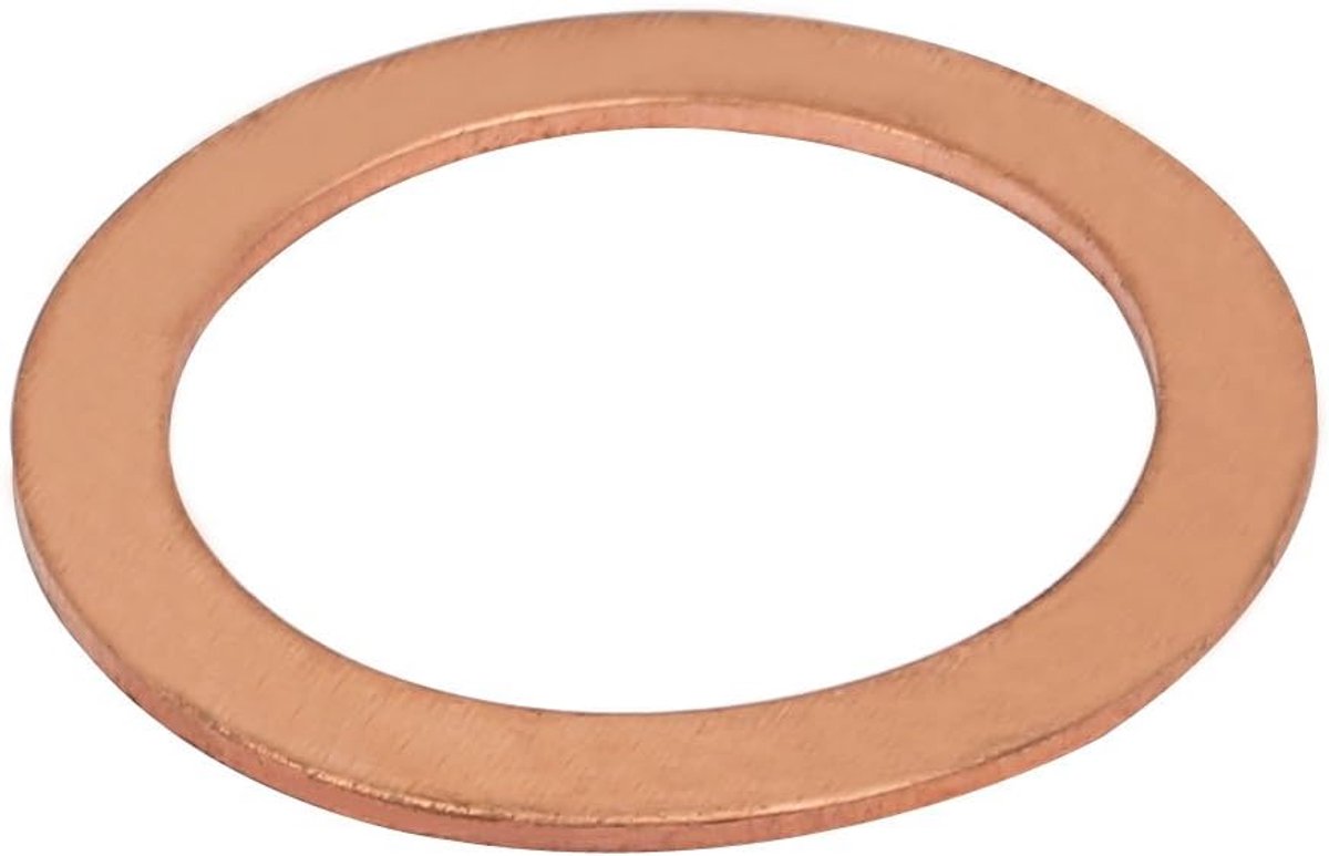 Platte ringafdichting, verpletteren sluitring, afdichting, 30 mm x 40 mm x 1,5 mm, koper
