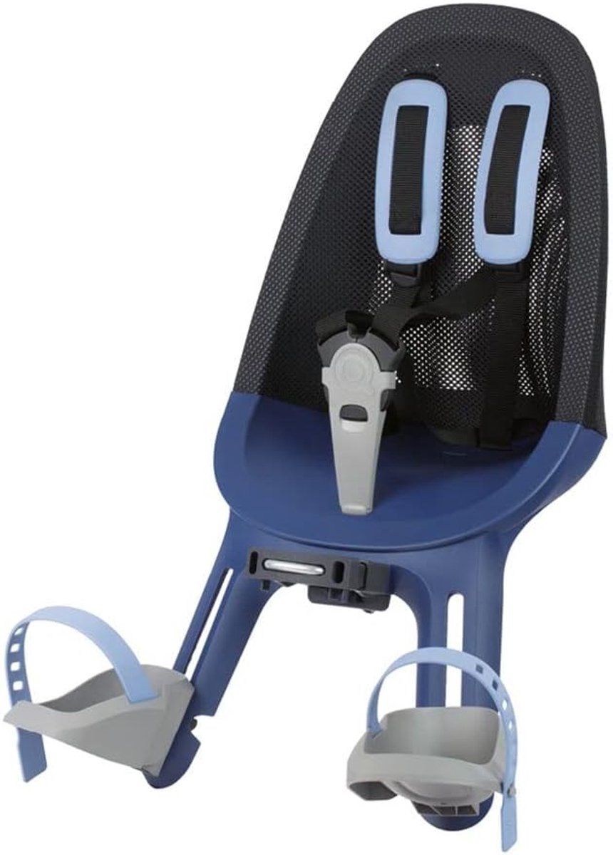 Kinderzitje Fiets - Voorzitje Fiets - Kinderen Vervoeren - Lichtgewicht Ontwerp - Eén Maat - Denim Blauw
