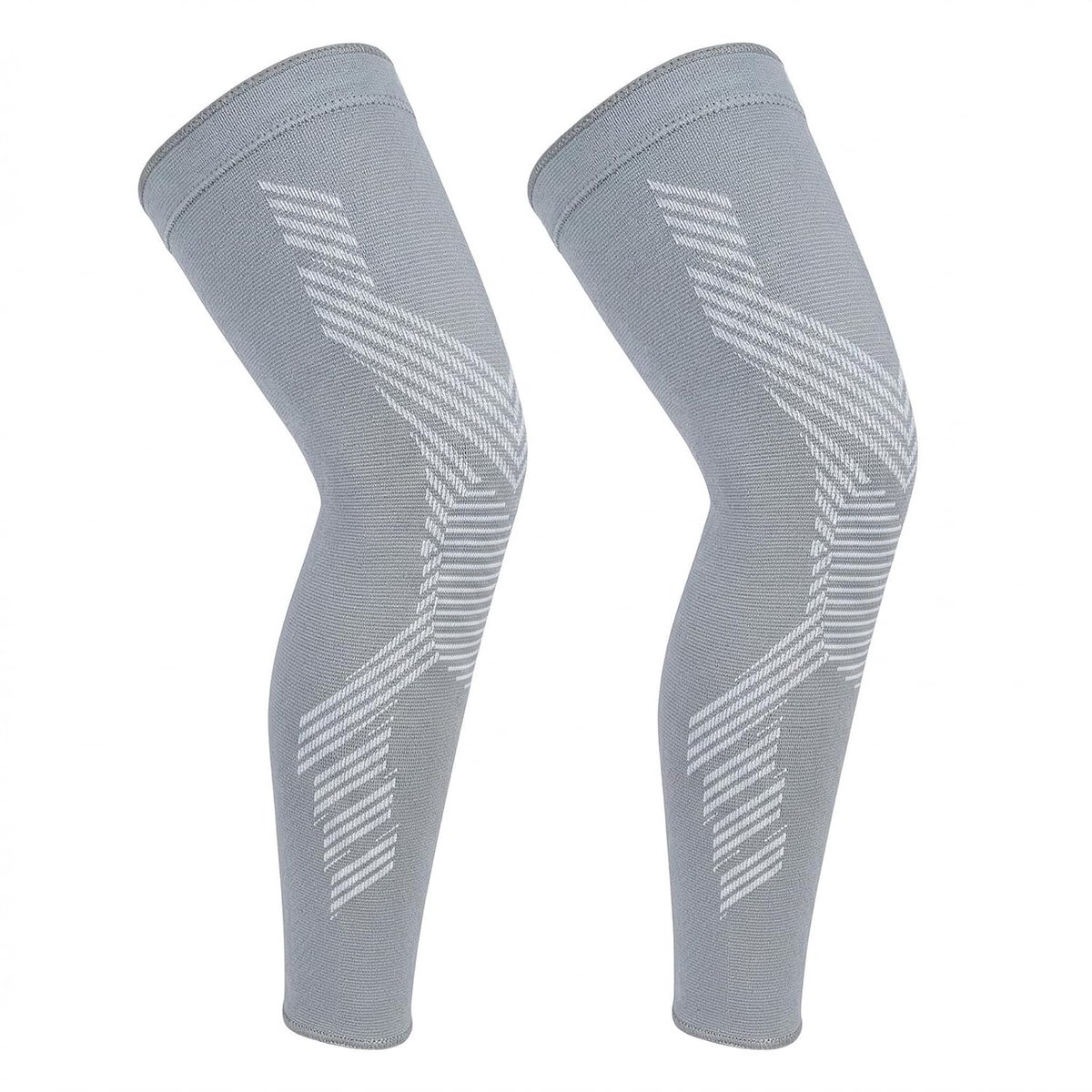 1 Paar Knie- en Beenmouwen, Kniebrace voor Vrouwen/Mannen Elastisch en Ademend Compressie Kniebandage Sport, antislip Kniesteun voor Kniepijn Hardlopen Voetbal sport Meniscusscheuren ACL