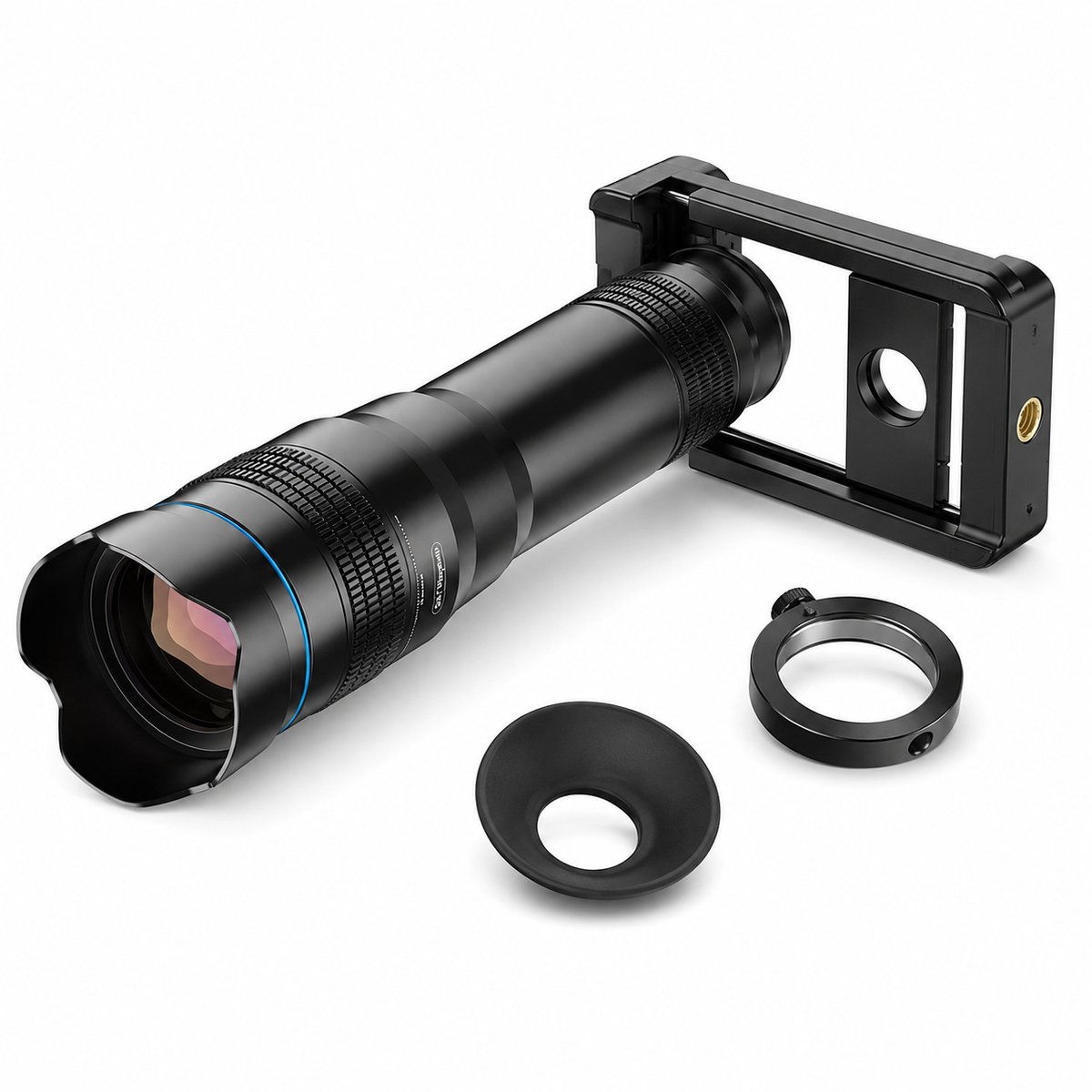DrPhone APEX36 Smartphone Telelens – 36x Optische Vergroting – Universele Houder – Monoculair – Statiefaansluiting – Zwart