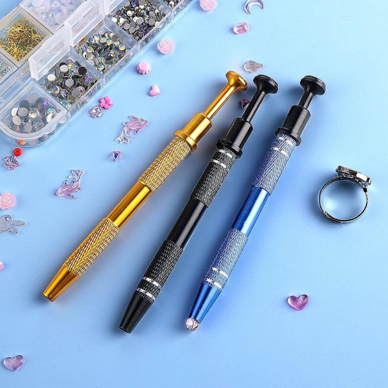 3 stuks pincetten voor sieraden voor het verzamelen van sieraden Rebbi met tang voor diamantklauwen voor kleine voorwerpen en elektronische componenten — afbeelding 4