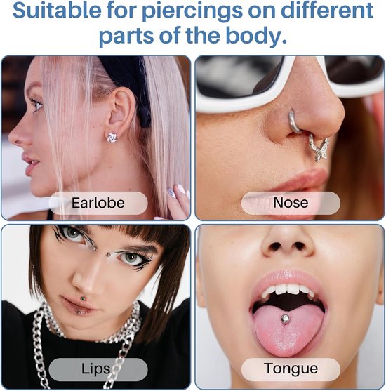 Tang, 3 mm piercing bal opdraaier met grijper perforatiegereedschap - Piercingtang voor bal om te draaien, piercingopener, piercinggereedschap, klem voor ballen en lichaamsdelen — afbeelding 5