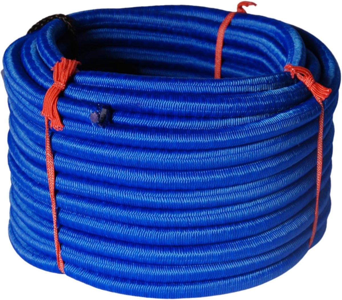 CEL1 rubberspanner - gevlochten ommanteling - rubberen omhulling - 91 kg - diameter 6 mm - lengte 5 m - blauw