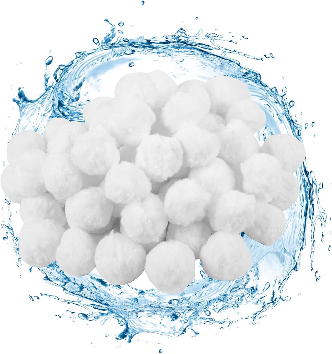 Filterballen 1400 g, Filterballs voor zwembad, filterballen voor zwembadpompen, filterballen voor zandfilters, kan 50 kg filtersand vervangen, filterballs voor zandfilterinstallaties voor