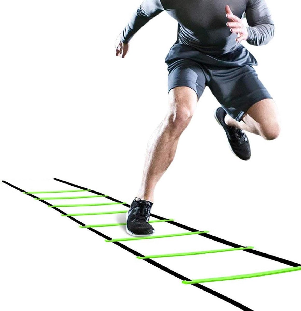 Agility Ladder, Verstelbare Speed Training Ladder Oefening Ladder Outdoor Oefening Trainer Kit Sport Fitness Ladders voor Reactietraining Agility training Fysieke training