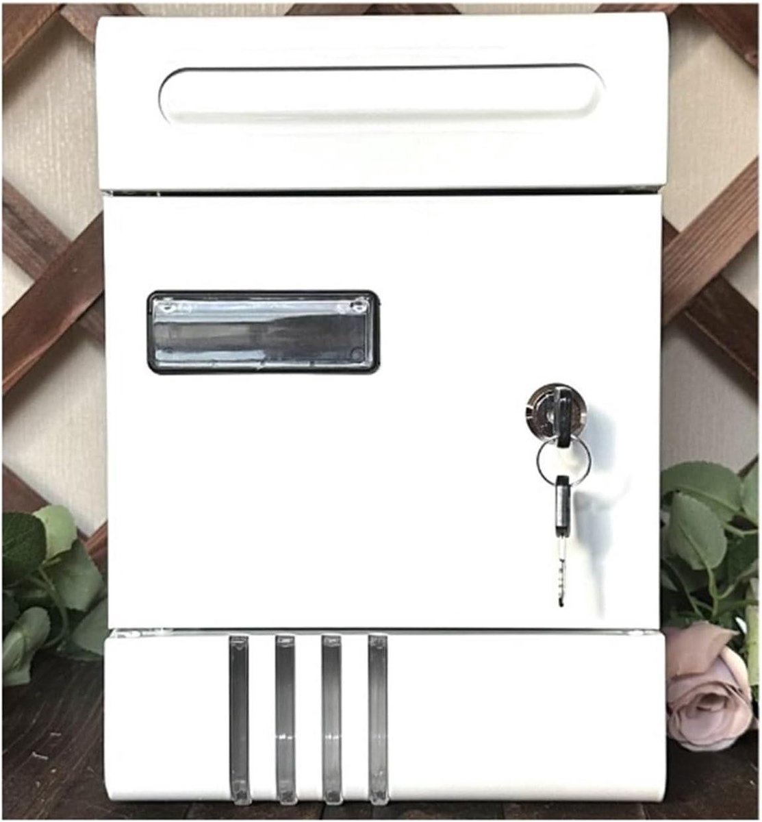 Wandmontage Mailbox - Brievenbus Buiten - Post Veilig Opslaan - Waterdicht Ontwerp - 20x6.5x29 cm - Wit
