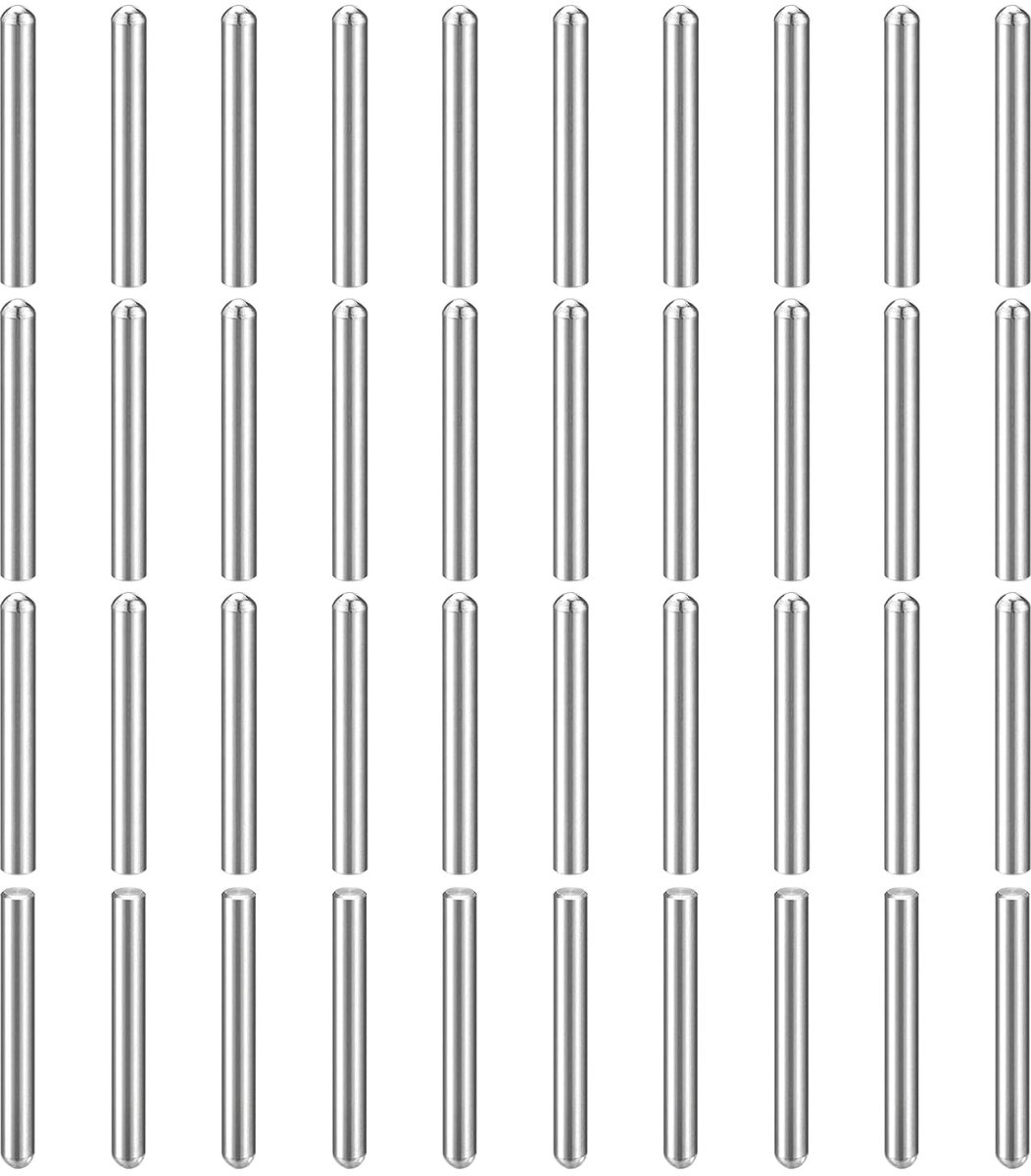 70 stuks cilinderstiften, 2 mm x 16 mm metalen pen, 304 roestvrij staal, cilindrische ronde kop, plugpennen paspen voor gereedschapsbouw, machinemontage en apparatuur