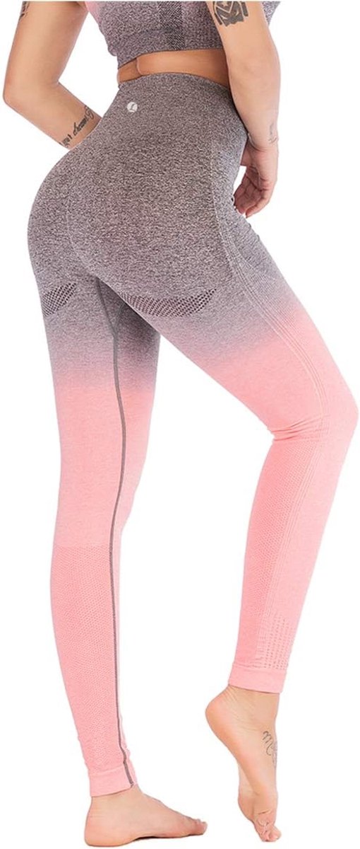 Leggings Voor Yogabroek Naadloze Hoge Taille Training Hip-up Fitnessbroek Workout Hardloopbroek