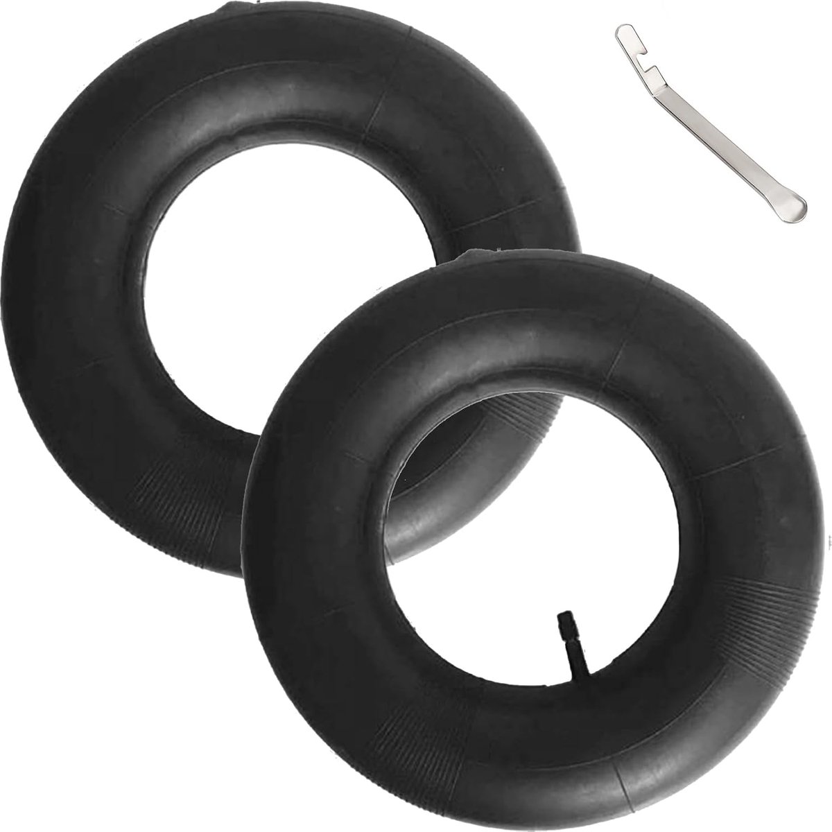 2 stuks 4.80/4.00-8 binnenbanden voor kruiwagen, kruiwagenslang, reserveslang, ventiel, bandslang, banden, luchtwielen met 1 bandenlichter