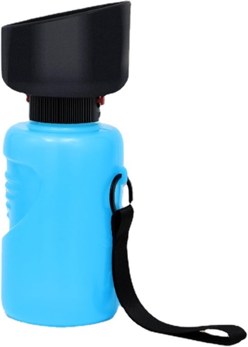 Waterflessen voor Honden,Dancepandas Portable Dog Water Bottle 500 ml,Opvouwbare Waterfles voor Honden 2-in-1,Lichte Waterdispenser,voor Wandelingen in de Open Lucht,Reizen,Blauw