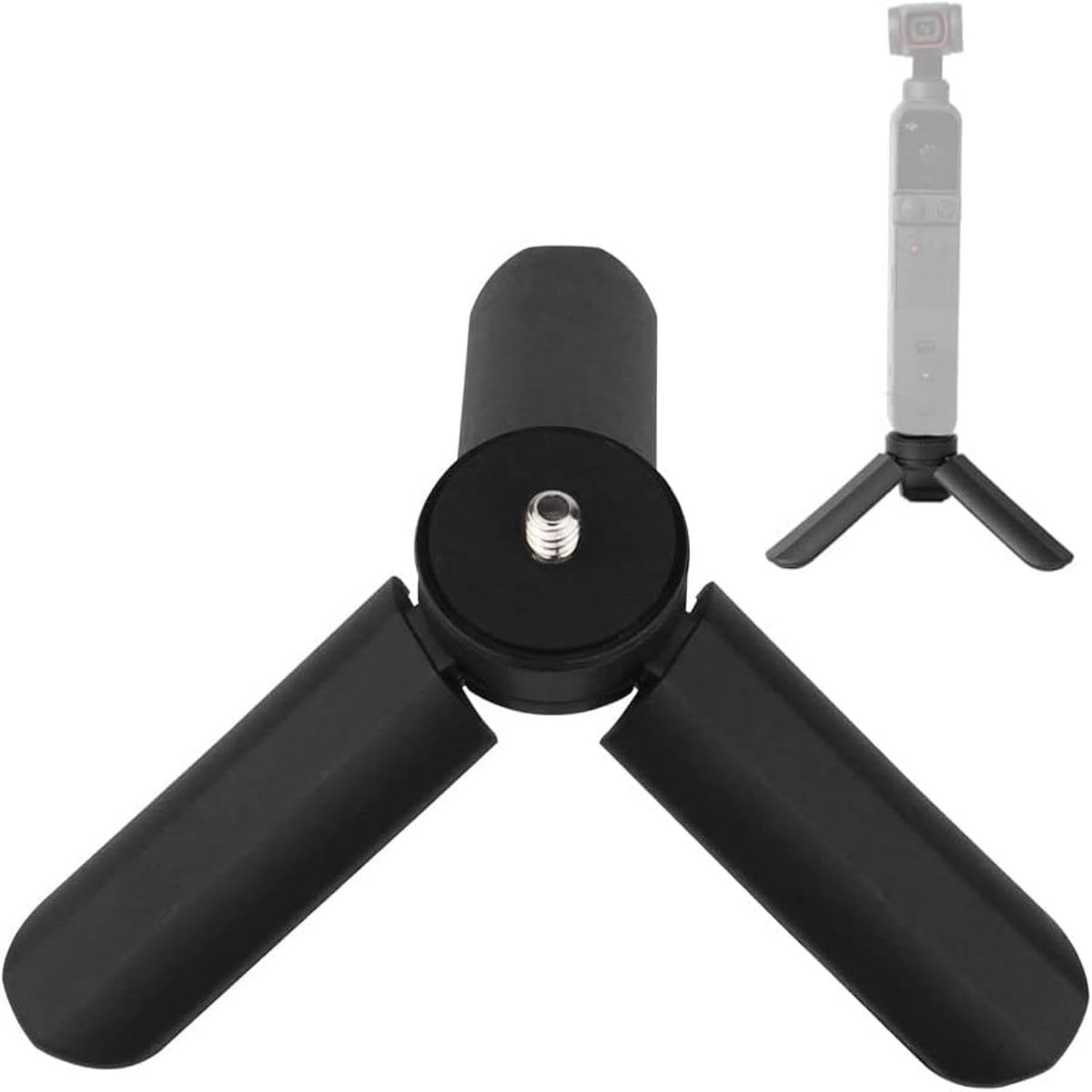 Statief Stand met 1/4 Inch Schroef Desktop Handheld Draagbare Statief Anti Shake Compact voor telefoon Glad 4 Osmo Mobiele Vimble 2 Gimbal Handvat en Alle Camera's