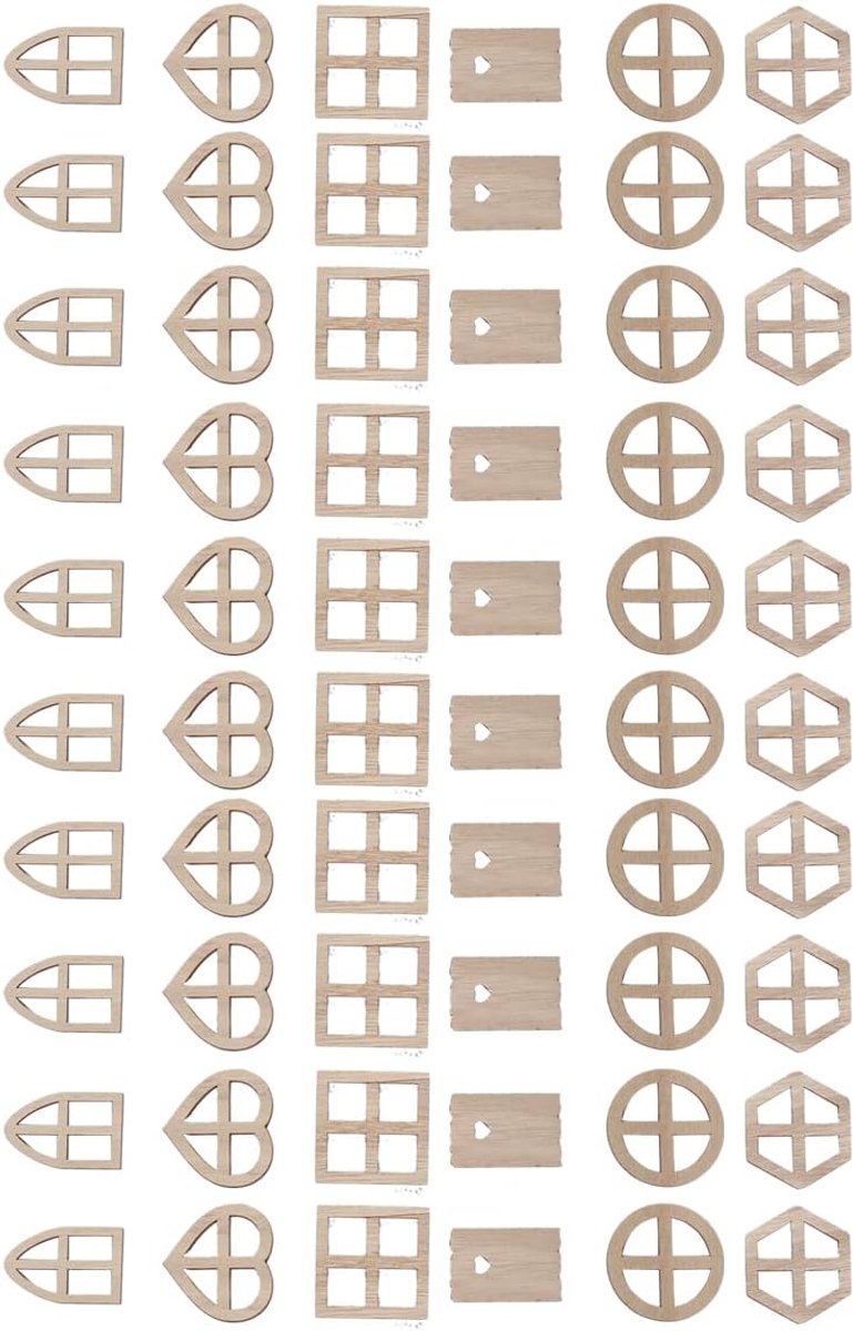 50 stuks miniatuur raamdecoraties, houten landelijke feeëndeuren, mini-simulatie deurornamenten voor boomstamtuindecoratie