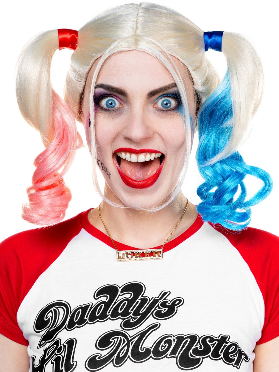 Suicide Girl Harley Pruik - Kostuum pruik voor carnaval