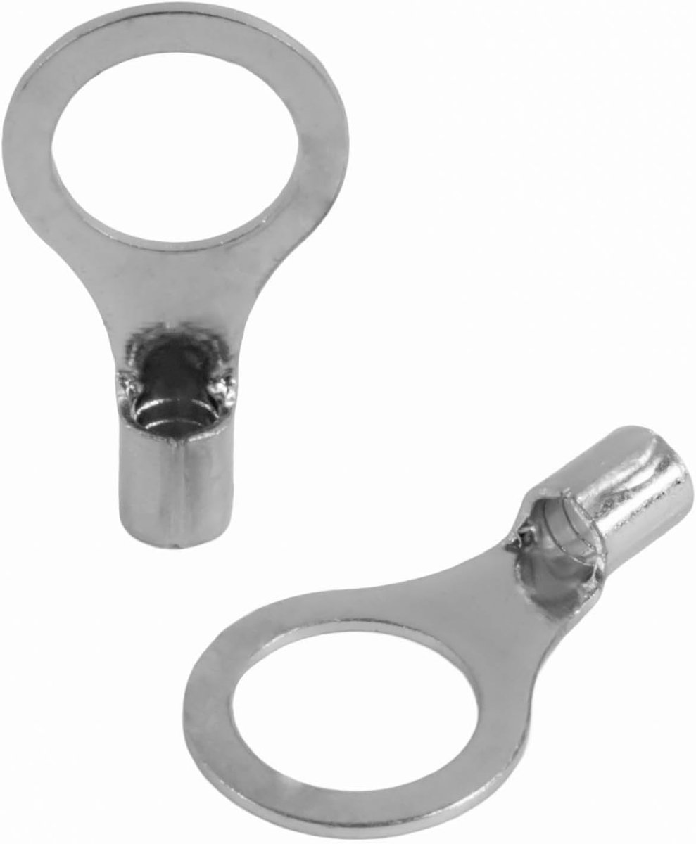 14044, 4,0-6,0mm2, M10, 25 stuks ringkabelschoenen, zilver