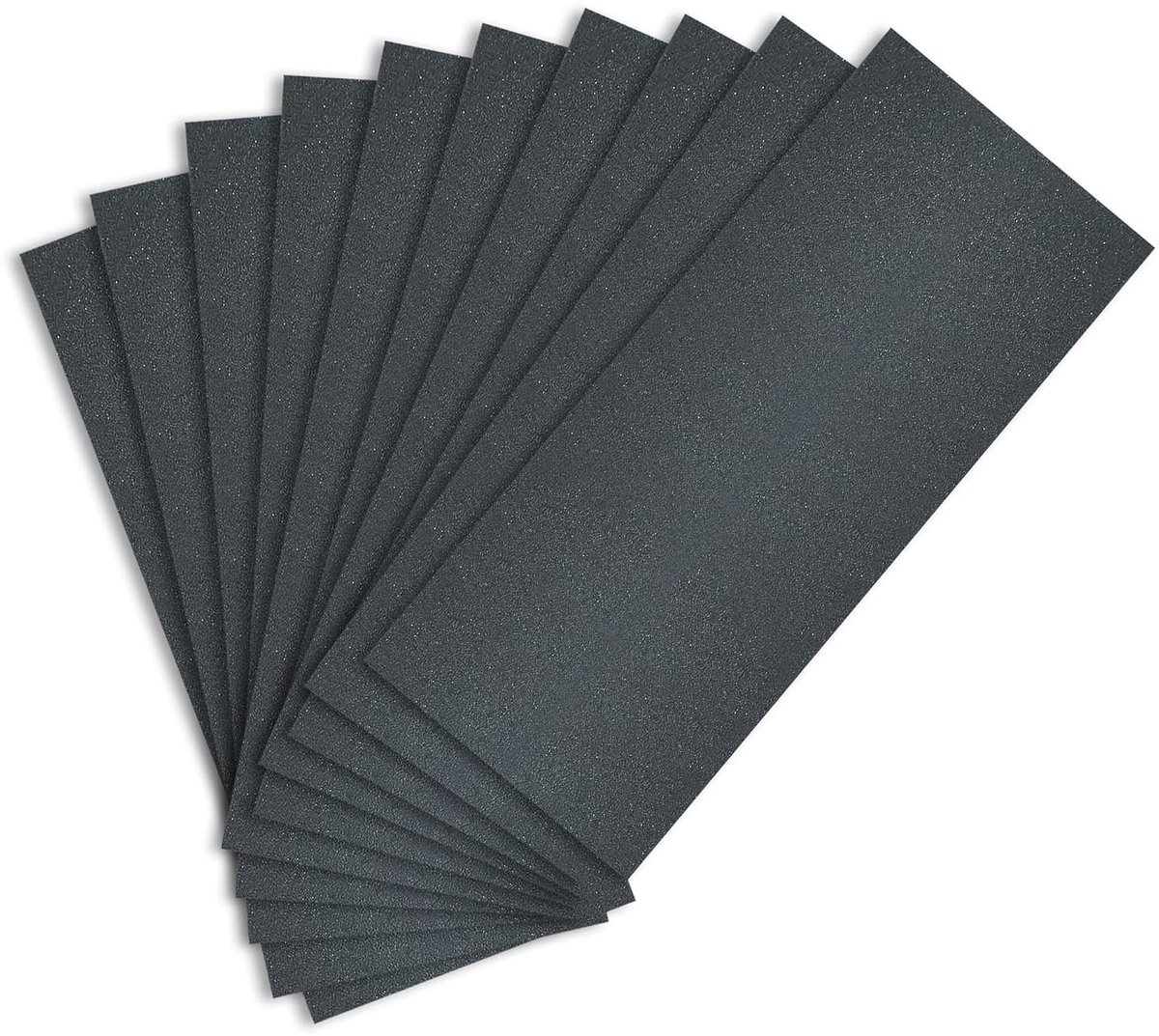 Schuurpapier, 10 stuks, korrel 320, nat en droog schuurpapier, voor auto, metaal, houten meubels, steen, lak, glas, water, schuurpapier, 24 x 9 cm