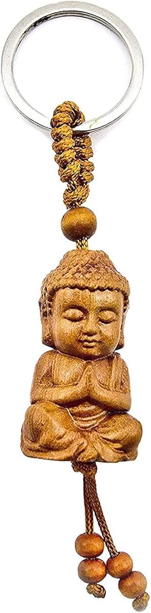 Boeddha van hout Bhudda Glück