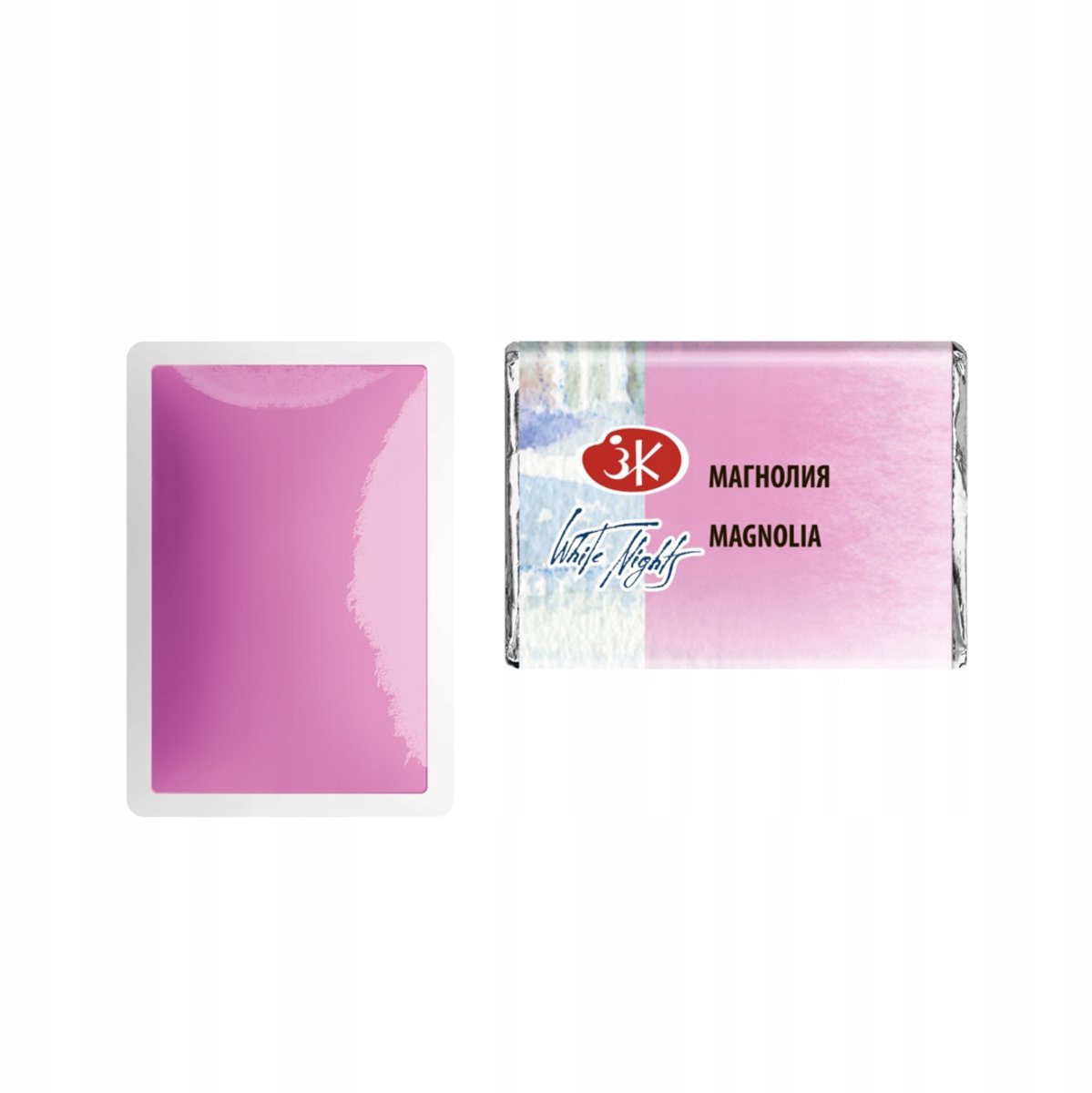 Merkloze aquarelverf in blokjes, 2,5 ml - Pastel Magnolia