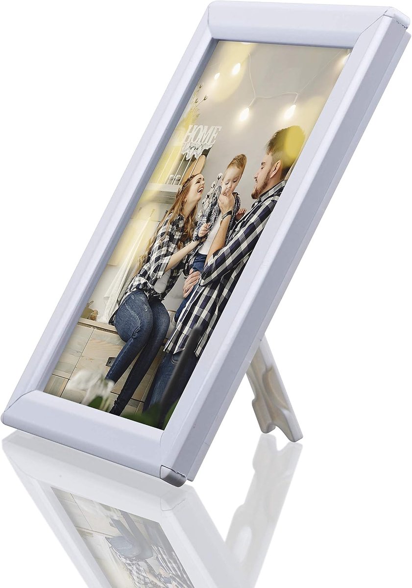 Display frame A5 - 14mm vouwframe - wit - beschermt posters - ShopVlot