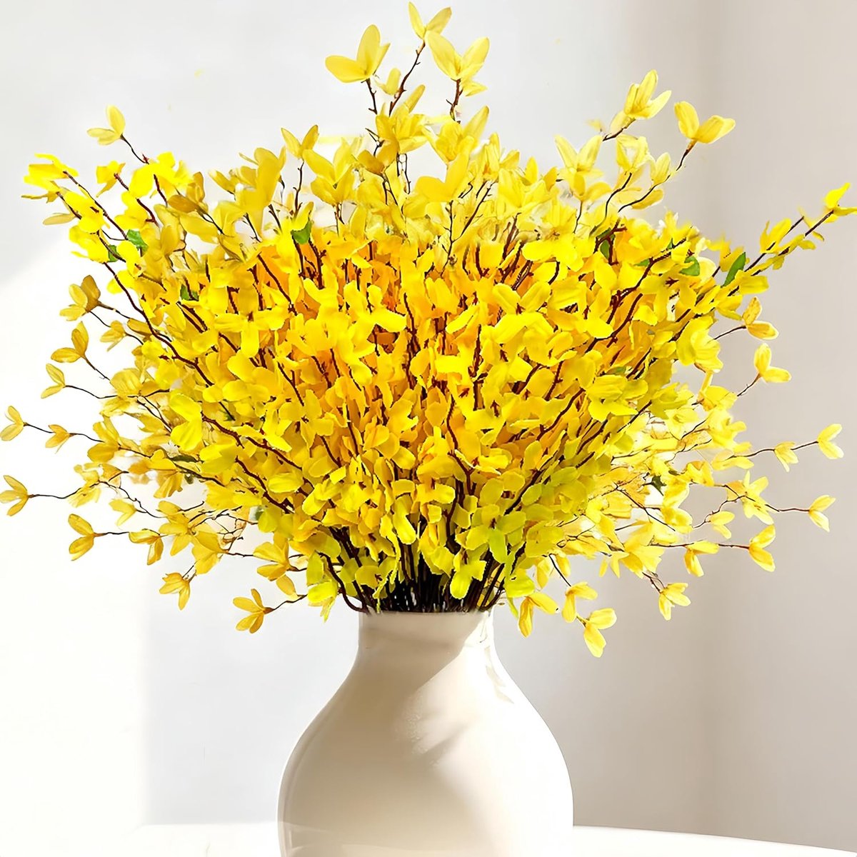 Kunstbloemen takken 60 cm - Jasmin bloemen - Dichte boeketten - Voor feestelijke decoratie - ShopVlot