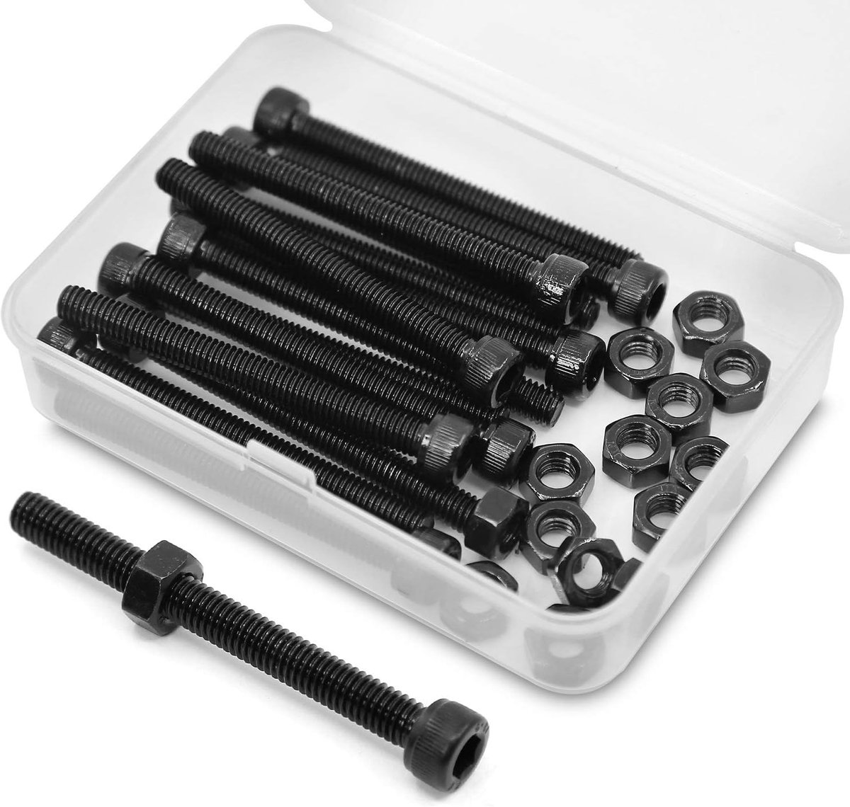 Hex Socket Schroeven M6 x 100mm - Carbon Staal - 12.9 Graad - Ideaal voor diverse projecten - ShopVlot