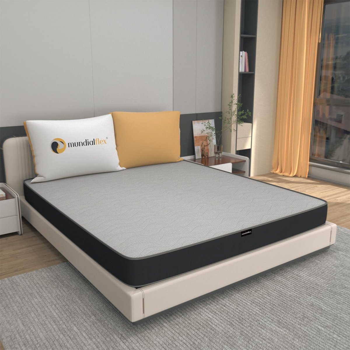 Matras 120 x 190 cm - traagschuim - hoogte 20 cm - vormvast en medisch hulpmiddel - ShopVlot