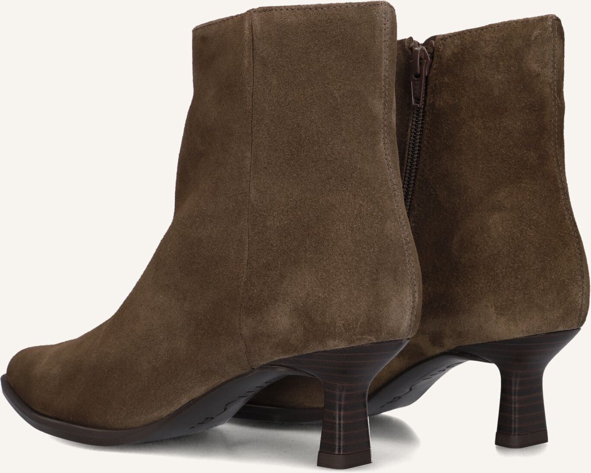 Unisa Lomas Enkellaarsjes - Enkelboots met rits - Dames - Bruin - Maat 40