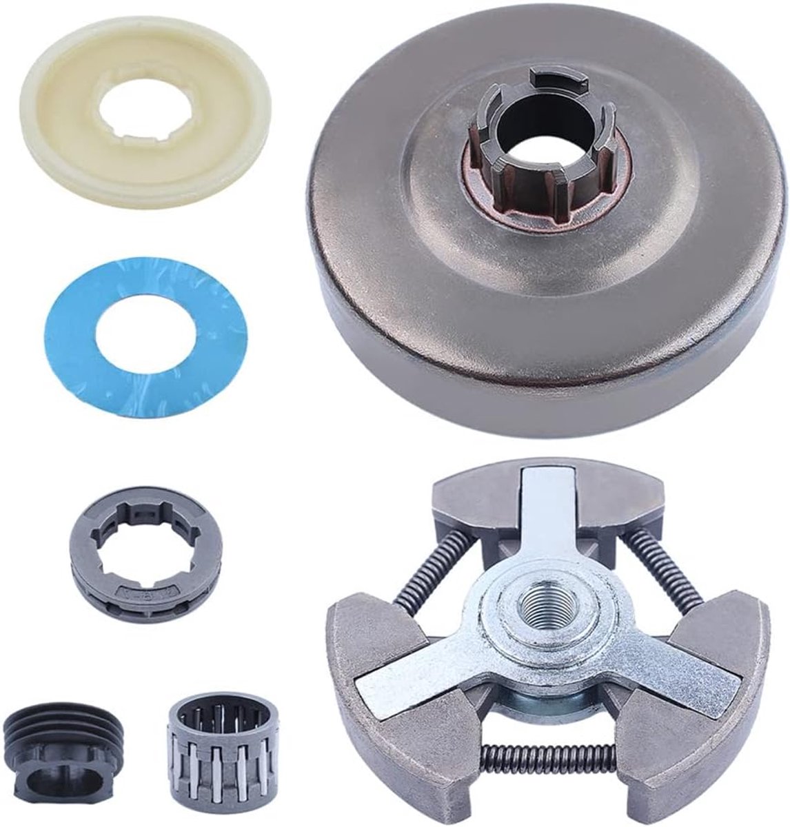 Rim tandwiel clutch trommel set 3/8"-7T - Geschikt voor Jonsered 625/630/670 - Betrouwbare vervangingsonderdelen - ShopVlot