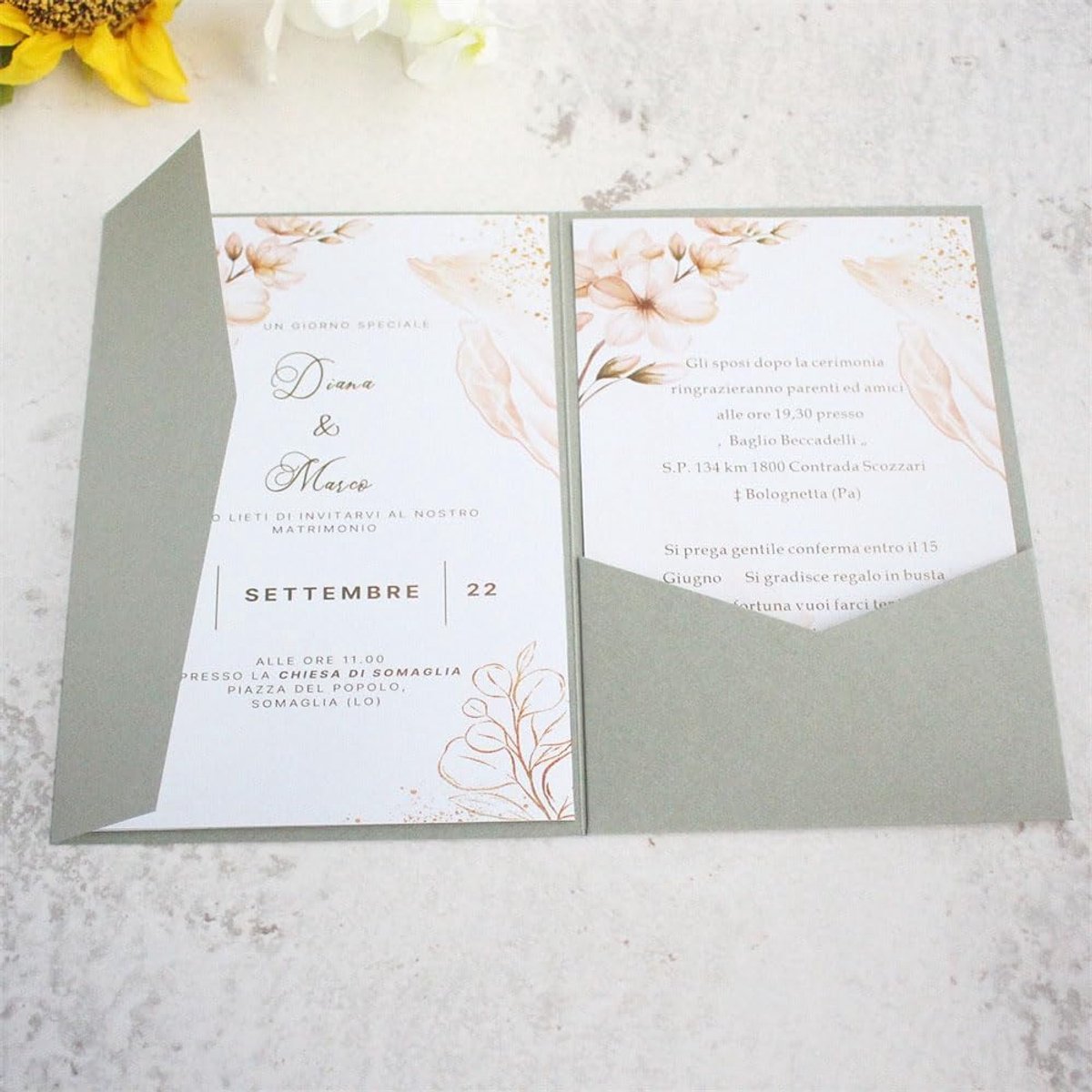 Uitnodigingsenveloppen 5 x 7 inch - groenachtig grijs - stevige 250gsm papier - perfect voor bruiloft of verjaardag - ShopVlot