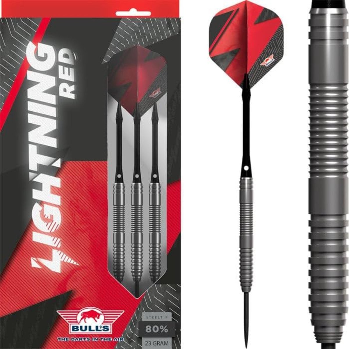 Steeldart 21g - 80% tungsten - ergonomisch ringgreep - optimale controle - ShopVlot