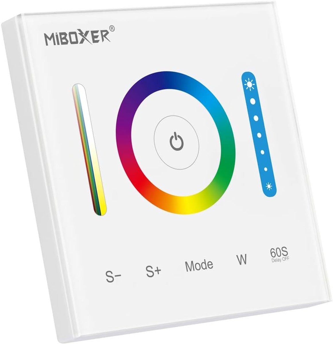 Paneelcontroller 3 in 1 - Muurmontage - Dimbare RGB LED Strip - Eenvoudige kleurverandering - ShopVlot