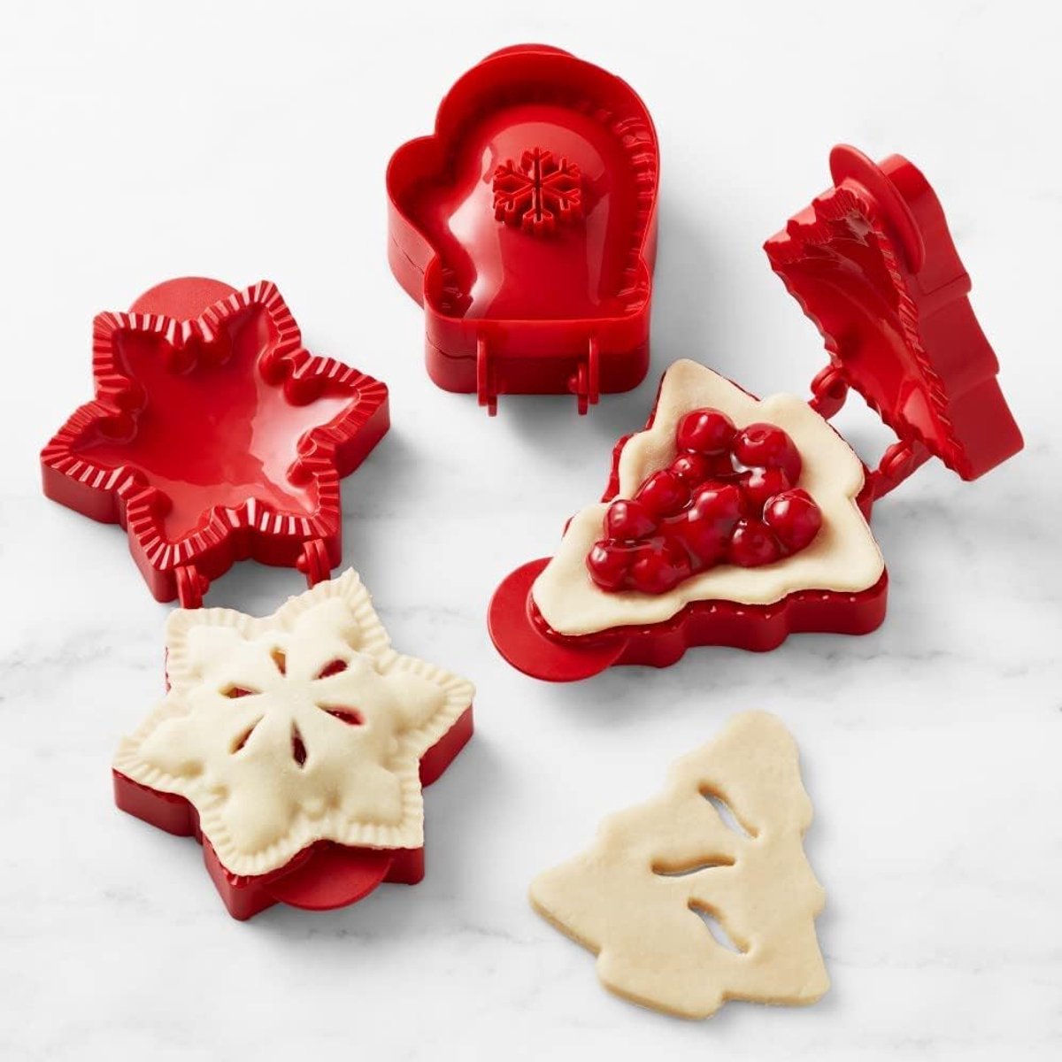 Kerstkoekjesuitsteekvormen set van 8 - plastic - herbruikbaar - veilig voor kinderen - ShopVlot